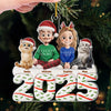 Custom Acrylic Ornament - Personalized Christmas Anniversary Birthday Gifts For Couples, Family, Husband and Wife, Cat Lovers, Cat Owners - Home Is Filled With Love And Gentle Purrs