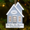 Custom First Christmas In New Home Wood Ornament - Personalized Anniversary Christmas Wedding Gifts For Husband And Wife, Him And Her, New Homeowners, Couples, Friends - Together Under One Roof