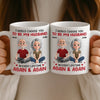 Custom Mug - Personalized Anniversary Wedding Gifts For Husband And Wife, Him And Her - Two Hearts One Love
