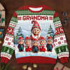 Custom Gnome Unisex Ugly Sweatshirt - Personalized Christmas Birthday Gifts For Mom, Grandma - Christmas Magic Shared Across Generations