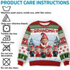 Custom Gnome Unisex Ugly Sweatshirt - Personalized Christmas Birthday Gifts For Mom, Grandma - Christmas Magic Shared Across Generations
