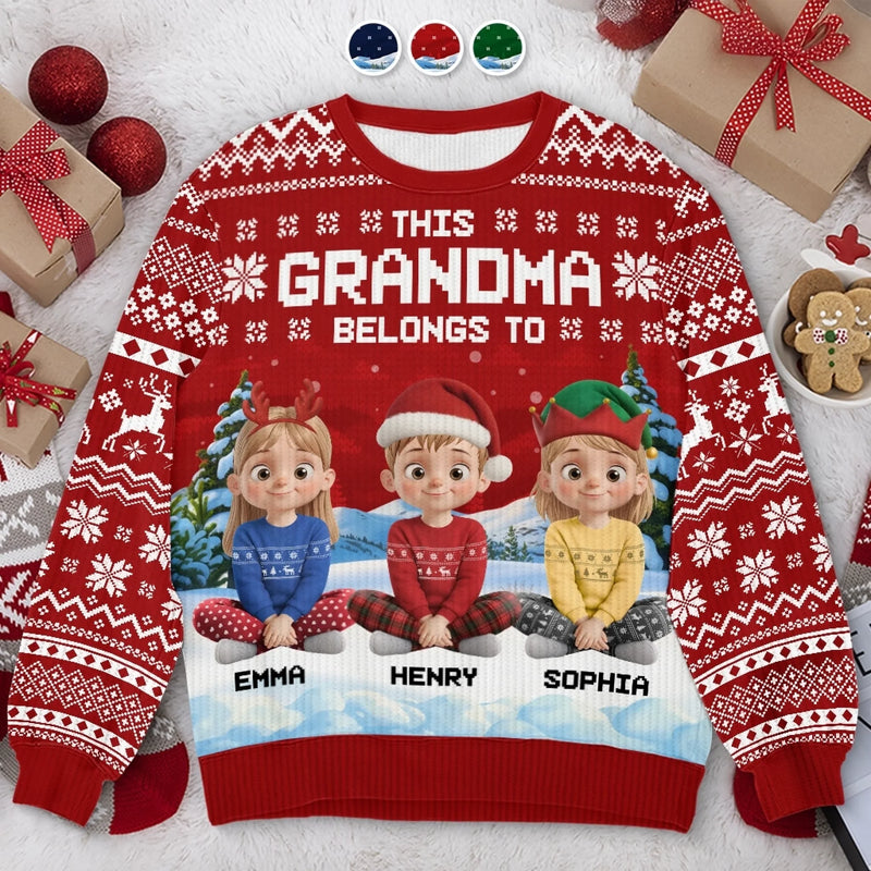 Custom Unisex Ugly Sweatshirt - Personalized Christmas Birthday Gifts For Mom, Grandma - Joyful Hearts Gather This Christmas