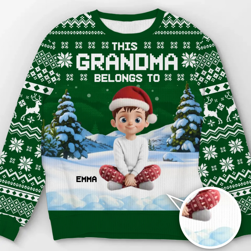 Custom Unisex Ugly Sweatshirt - Personalized Christmas Birthday Gifts For Mom, Grandma - Joyful Hearts Gather This Christmas