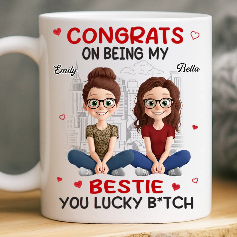 Custom Mug - Personalized Best Friend Birthday Gifts For Women, Besties, Sisters, BFF - Caffeine & Confessions
