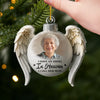 Custom Photo Acrylic Ornament - Personalized Christmas Memorial Sympathy Gifts For Loss Of Mom, Dad - Love And Light Beyond The Years