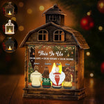Custom LED House Lantern Light - Personalized Christmas Birthday Gifts For Mom, Dad, Brother, Sister, Kids - Always In Our Hearts And Thoughts