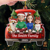 Custom Acrylic Ornament - Personalized Christmas Birthday Gifts For Family, Dog Cat Lovers - All Roads Lead To Family