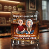 Custom Whiskey Glass - Personalized Anniversary Wedding Gifts For Husband And Wife, Him And Her - Our Forever Journey