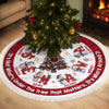Custom Snowman Tree Skirt - Personalized Christmas Birthday Gifts For Mom, Dad, Brother, Sister, Kids - Hearts Shine Together This Christmas