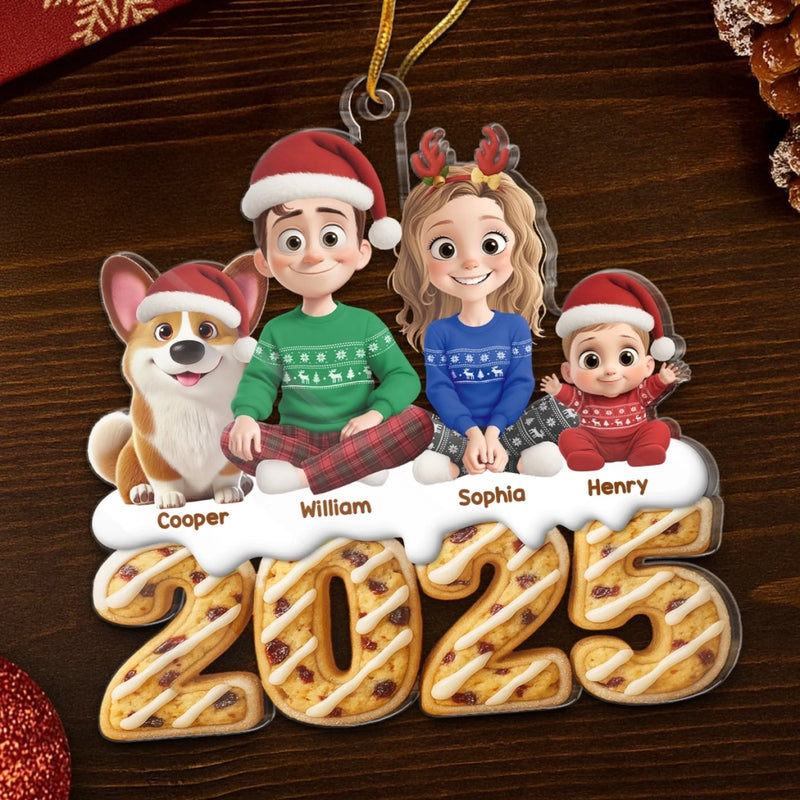 Custom Acrylic Ornament - Personalized Christmas Birthday Gifts For Family, Dog Cat Lovers - Perfect Christmas Love