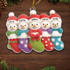 Custom Crochet Snowman Acrylic Ornament - Personalized Christmas Birthday Gifts For Mom, Dad, Brother, Sister, Kids - Warm Hugs Woven