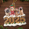 Custom Acrylic Ornament - Personalized Christmas Birthday Gifts For Family, Dog Cat Lovers - Santa’s Favorite Family