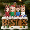 Custom Acrylic Ornament - Personalized Best Friend Christmas Birthday Gifts For Women, Besties, Sisters, BFF - Shiny Like Us