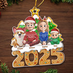 Custom Name Christmas Family Gifts for Dog Lovers - Personalized Ornament