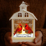 Custom Name Cardinal Memorial Gifts for Family - Personalized LED House Lantern Light