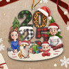 Custom Acrylic Ornament - Personalized Christmas Birthday Gifts For Family, Dog Cat Lovers - Santa Squad Ready