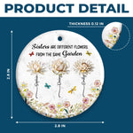 Custom Ceramic Ornament - Personalized Best Friend Christmas Birthday Gifts For Women, Besties, Sisters, BFF - Bestie Bonds Bloom In Every Season