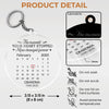 Custom Shaped Acrylic Keychain - Personalized Memorial Sympathy Gifts For Loss Of Mom, Dad - A Piece Of You Stays
