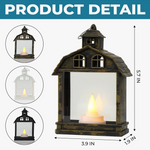 Custom Name Christmas Snowman Gifts - Personalized LED House Lantern Light