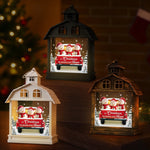Custom Name Christmas Snowman Gifts - Personalized LED House Lantern Light