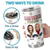 Custom Tumbler - Personalized Best Friend Birthday Gifts For Women, Besties, Sisters, BFF - Bestie Moments Spark Endless Smiles