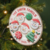 Custom Acrylic Ornament - Personalized Christmas Birthday Gifts For Mom, Dad, Brother, Sister, Kids - Happiness Is Homemade
