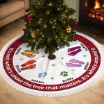 Custom Tree Skirt - Personalized Christmas Birthday Gifts For Mom, Dad, Brother, Sister, Kids - Memories Circle The Tree