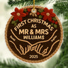 Custom Crochet Acrylic Ornament - Personalized Anniversary Christmas Wedding Gifts For Husband And Wife, Him And Her -  From I Do To Merry