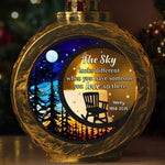 Custom Starry Night Candlelight Lantern Ornament - Personalized Memorial Sympathy Gifts For Loss Of Mom, Dad - Stars Shine For You