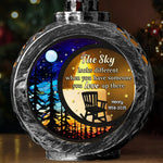 Custom Starry Night Candlelight Lantern Ornament - Personalized Memorial Sympathy Gifts For Loss Of Mom, Dad - Stars Shine For You