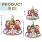 Custom Acrylic Ornament - Personalized Anniversary Christmas Wedding Gifts For Husband And Wife, Dog Dad And Mom - The Pawfect Trio