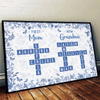 Custom Scrabble Horizontal Poster - Personalized Birthday Gifts For Mom, Grandma - Generations Held Together By Love