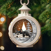 Custom Candlelight Lantern Ornament - Personalized Pet Christmas Memorial Sympathy Gifts For Dogs - Always Loved Beyond The Paw Prints