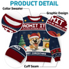 Custom Unisex Ugly Sweatshirt - Personalized  Christmas Birthday Gifts For Dog Lovers, Dog Dad And Mom - Life’s Ruff Without Me