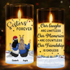 Custom LED Candle Light - Personalized Christmas Best Friend Birthday Gifts For Women, Besties, Sisters, BFF - Side By Side Through Every Season