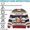 Custom Unisex Ugly Sweatshirt - Personalized  Christmas Birthday Gifts For Dog Lovers, Dog Dad And Mom - Ho Ho Hold My Beer