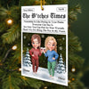 Custom Acrylic Ornament - Personalized Best Friend Christmas Birthday Gifts For Women, Besties, Sisters, BFF - Our Bond Our Magic