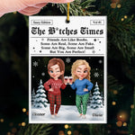 Custom Name Funny Christmas Gifts for Best Friends - Personalized Ornament