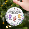 Custom Ceramic Ornament - Personalized Best Friend Christmas Birthday Gifts For Women, Besties, Sisters, BFF - Unbreakable Us