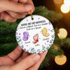Custom Ceramic Ornament - Personalized Best Friend Christmas Birthday Gifts For Women, Besties, Sisters, BFF - Unbreakable Us