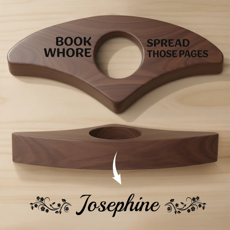 Custom Book Page Holder - Personalized Bookish Gifts For Book Lovers, Bookworms, Readers - Escape Into Stories