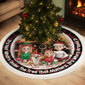 Custom Tree Skirt - Personalized Christmas Birthday Gifts For Mom, Dad, Brother, Sister, Kids - Home Feels Like Christmas