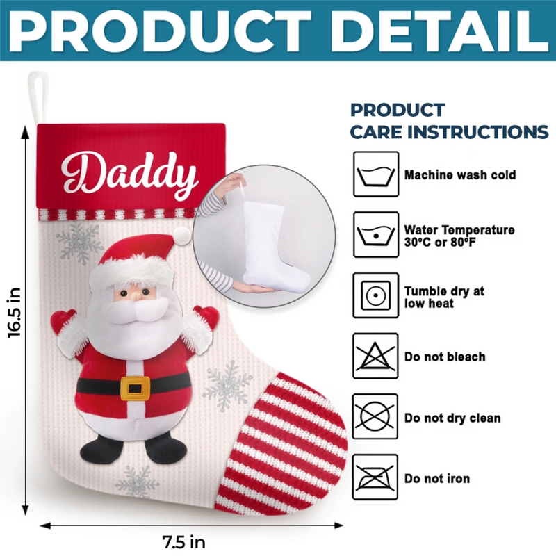 Custom Christmas Stocking - Personalized Christmas Birthday Gifts For Mom, Dad, Brother, Sister, Kids - Meet The Festive Five