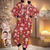 Custom Photo Adult Onesie - Personalized Christmas Birthday Gifts For Mom, Grandma - Cuddle Season Mode
