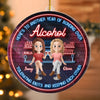 Custom Acrylic Ornament - Personalized Best Friend Christmas Birthday Gifts For Women, Besties, Sisters, BFF - Cheers To Our Merry Moments