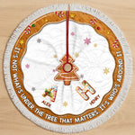 Custom Name Gingerbread Christmas Family Decor - Personalized Tree Skirt
