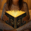 Custom Foldable LED Magic Book Lamp - Personalized Bookish Gifts For Book Lovers, Bookworms, Readers - Light Up Your Own Little Bookstore