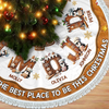 Custom Tree Skirt - Personalized Christmas Birthday Gifts For Mom, Dad, Brother, Sister, Kids - Jingle All The Way Home