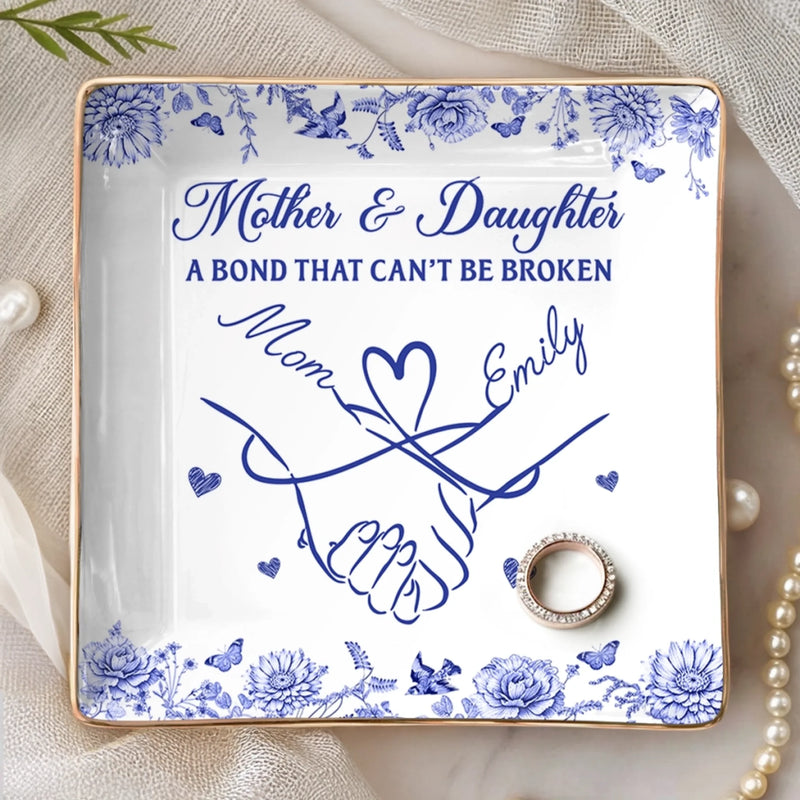 Custom Full-Print Jewelry Dish - Personalized Birthday Gifts For Mom, Daughter - Shine With Grace