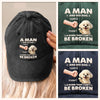 Custom Vintage Washed Denim Baseball Cap - Personalized Birthday Gifts For Dog Lovers, Dog Dad And Mom - Built For Dog Days